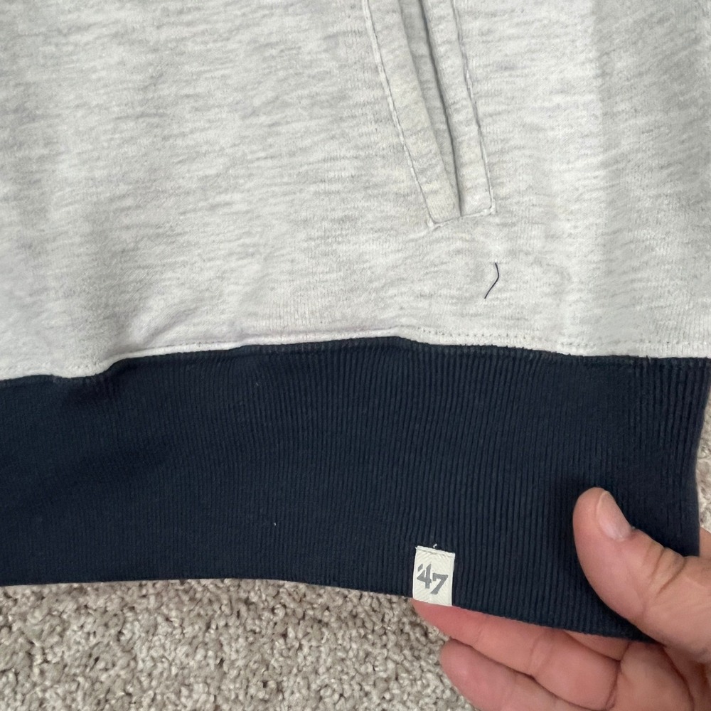 Atlanta Braves 47 Pullover Mens XL Blue Gray Colorblock Long Sleeve 1/4 Zip MLB - Picture 8 of 14